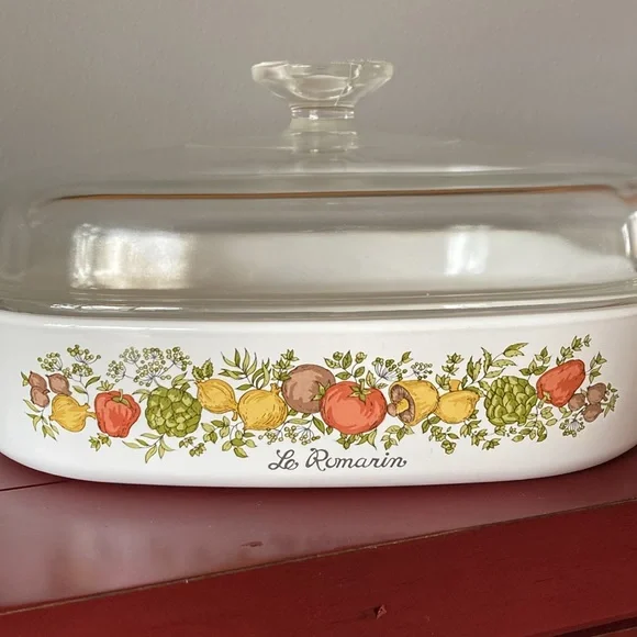 Vintage Corning Ware L’Echalote Spice of Life Casserole Dish 2.5 Liter - Picture 2 of 13